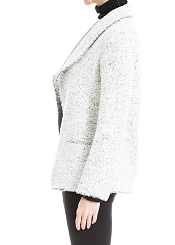 Max Studio Women's Tweed Drape Jacket with Pockets2