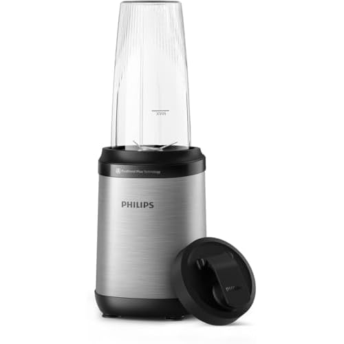 Philips 5000-Serie Blender - 800 W Vermogen. ProBlend Plus-technologie. Afneembare bladen. Gemakkelijk schoon te maken. Elegant compact ontwerp. Grote beker. Zwart (HR2764/00)