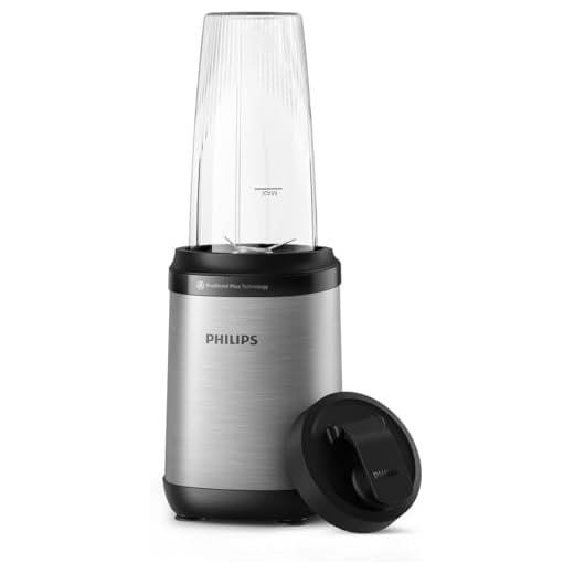 Philips 5000-Serie Blender - 800 W Vermogen. ProBlend Plus-technologie. Afneembare bladen. Gemakkelijk schoon te maken. Elegant compact ontwerp. Grote beker. Zwart (HR2764/00)