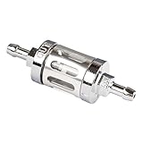 Motorrad Ölfilter - 8mm Inline Ölfilter | Metall Motorradteile Für Roller, Geländemotorrad, Quad Und Schneemobil Modifikation