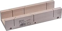 Connex Schneidlade - 300 x 65 x 37 mm - Für Schnitte in 90- und 45-Grad-Winkeln- Aus Buchholz