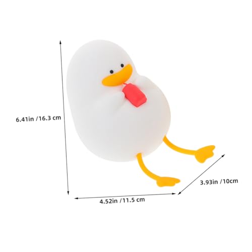 Lámpara de mesa de noche de silicona con forma de pato miniatura 2