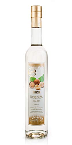 DOLOMITI Haselnuss-Schnaps Premium 40 % vol. – Haselnussschnaps – 1 x 0,5 Liter – Intensiver Nussgeschmack – Vakuum...