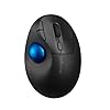 Kensington Pro Fit Ergo TB450 Trackball Wireless e Bluetooth 2,4 GHz, Durata della Batteria fino a 18 Mesi, Comando a Pollice, Realizzata al 50% in Plastica Riciclata, 34 mm, blu, K72194WW