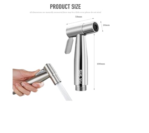 Cabezal de ducha de mano Jet Shattaf con manguera de 150 cm para WC 6