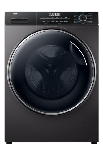 Image of Haier 8 Kg 5 Star Inverter Direct Motion Motor Fully Automatic Front Load Washing Machine (HW80-IM12929CS8U1, 525 Super Drum, Puri Steam, Dark Jade Silver)