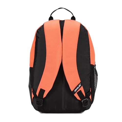 Image of DIVULGE Coral 24 Liters Large Orange Casual Backpack with Laptop sleeve, Front Pocket and Water Bottle Pouch (orange)