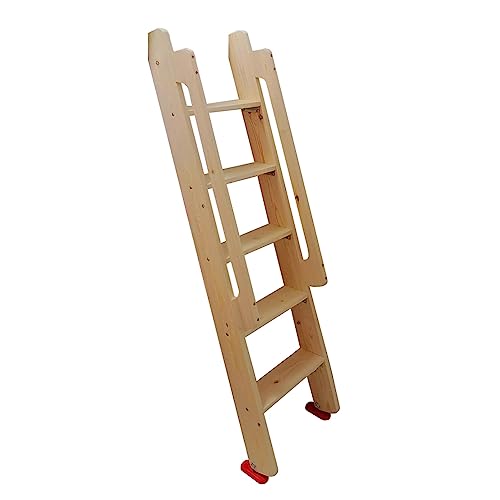 Escaleras interiores con ganchos de montaje para literas de autocaravanas de madera 2