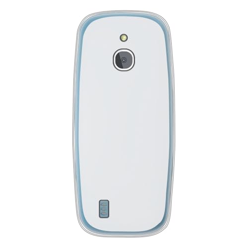 Shantime Soft Case Compatible with Nokia 3310 4G, Slim Shockproof Bumper Protective Back Cover, Anti-Scratch Flexible Shell, Grip-Friendly(White)