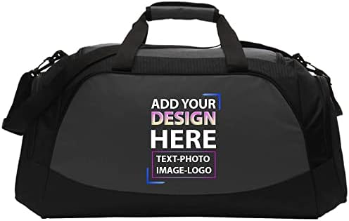 Artist Shot Custom Active Duffle Bags for Men and Women - Add Your Own Images and Text to Your Gym Bag- Durable Personalize Sport Gym Travel Bag