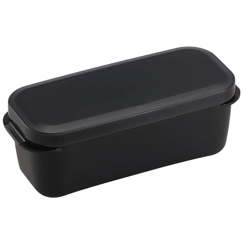 スケーター(Skater) 弁当箱 2段 ランチボックス 930ml パッキン一体型 洗いやすい ラク洗 食洗機対応 レンジ対応 日本製 コールブラック PALB10-Aの商品画像（Amazon）
