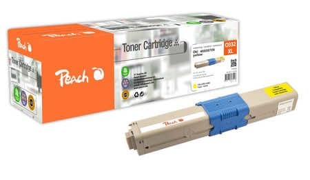Peach 112104 Compatible Jaune 1 pièce(s) - Cartouches de toner (3000 pages, Jaune, 1 pièce(s))