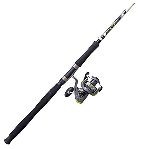 Zebco Big Cat XT Spinning Reel and 2-Piece Fishing Rod Combo, Extended EVA Foam Handle, Instant Anti-Reverse Fishing Reel, Size 50