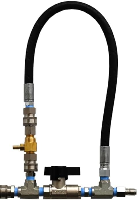 Kit de derivación de inyector químico aguas abajo para lavadora a presión, diseño mejorado (2.1 de alto consumo)