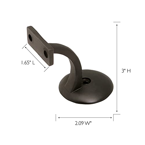 Design House 182048 Jumbo Handrail Bracket, 5-Pack, Oil Rubbed Bronze for Banister Fixings in Bathroom - Image 2