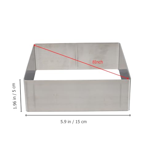 SOIMISS Stainless Steel Cake Ring 6 Inch Baking Mold for Mousse Cakes Pastries Cheesecake Layered Desserts Reusable Non-Stick - Image 3