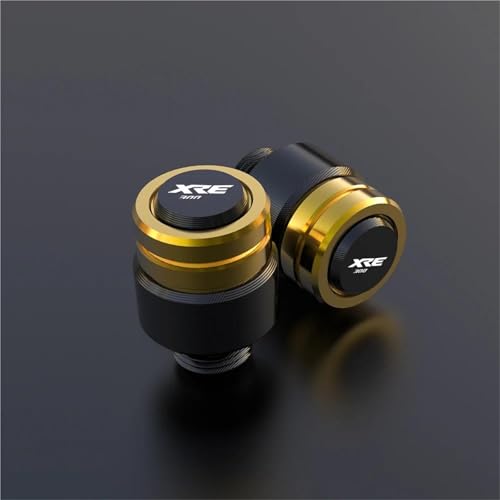 Adaptador de Espejo Accesorios para Motocicletas CNC, Tapones para Agujeros De Espejo, Tornillos Y Tapas para Honda XRE300 XRE 300 2016-2024 2023 2022 2021 2020(Jaune)