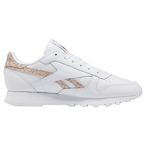 Image of Reebok Women's Classic Leather Sneaker, FTWR White Soft Ecru FTWR White, 4.5 UK