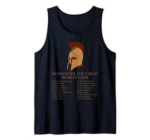 Alexander The Great World Tour - Ancient Greek History Tank Top