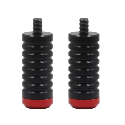 Image of Shifter Pegs For Touring、Softail、Sportster、Dyna(Black & Red 2PCS)