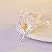 BRIGHTWINST Women's Elegant Cute Fresh Daisy Flowers Pendant Clavicle Chain Necklace Fashion Jewelry Gifts PTPNU1543
