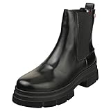 Geschlossene Zehen Tommy Hilfiger Damen Preppy Outdoor Low Boot Niedriger Stiefel, Schwarz, 39 EU