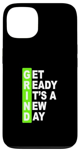 Green Get Ready It's A New Day - �O���C���h�O���[�� �X�}�z�P�[�X iPhone 13 �p