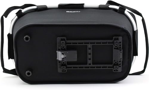 Basil Classic Carry All Fahrradkorb - MIK-System hinten - geringes Gewicht - inkl. Adapterplatte - 22 Liter - Schwarz