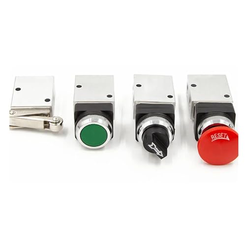 Válvula de control de interruptor de aire MOV-02 roscada PT 1/8 para sistemas neumáticos 2