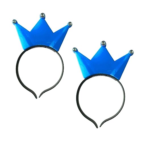 Partyknicklichter 2 LED Haarreifen mit Krone in BLAU für Geburtstag, Events, Konzert, Roland Kaiser Partyknicklichter 2 LED Haarreifen mit Krone in BLAU für Geburtstag, Events, Konzert, Roland Kaiser