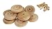 Wood Wheels - 24 Pack with Free Axle Pegs - Made in USA (1.5" Diameter)