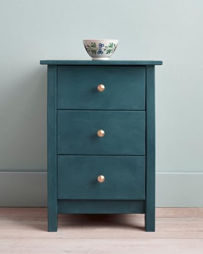 Annie Sloan Chalk Paint® (Aubusson Blue, 120 ml/4.06 Fl Oz) a unique decorative paint for furniture, cabinets and home décor with no sanding or priming