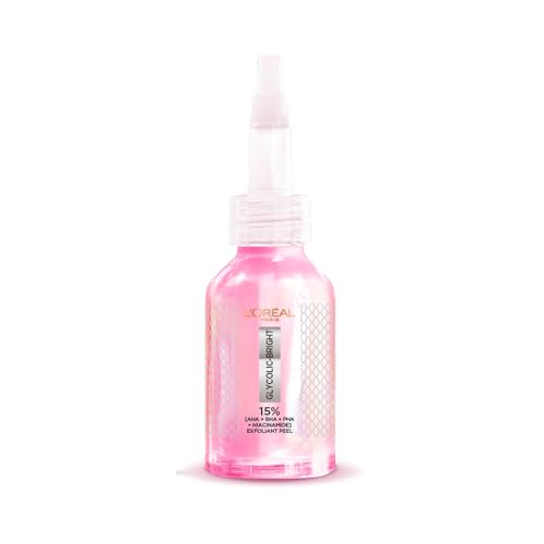 Image of L'Oreal Paris Glycolic-Bright Anti Dark Spot Exfoliant Peel 15% AHA + BHA + PHA + Niacinamide 25ml | Suitable for Sensitive Skin | Results in 1st use