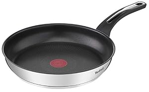Poêle Antiadhésive 24 cm Induction Tefal Emotion Acier Inoxydable