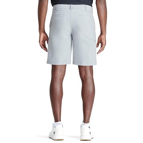 IZOD Men's Golf Swing Flex Stretch Cargo Short, Cinder Block, 36