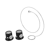 Portable et : cet ensemble de loupes est et facile à transporter, ce qui rend idéal pour une utilisation dans divers , réparation de montres à la fabrication de bijoux, kit de réparation de montres, loupe à boucles oculaires