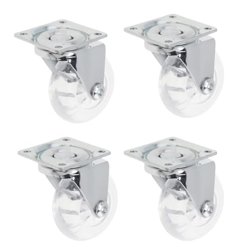 Roulettes pour mobilier à usage intensif pivotantes et robustes sans frein lot de 4