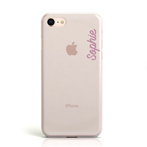 Funda personalizada para teléfono móvil de boda, diseño con tu nombre, para iPhone, plástico, 11. Handwritten Small Name Clear 3, Apple...