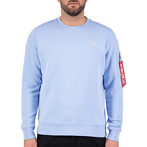 Pull Alpha Industries EMB homme avec broderie haut de gamme en coton lourd