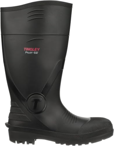 Image of TINGLEY Pilot G2 31161 Plain Toe Knee Boot, Mens 6 / Womens 8, Black (Pack of 5)