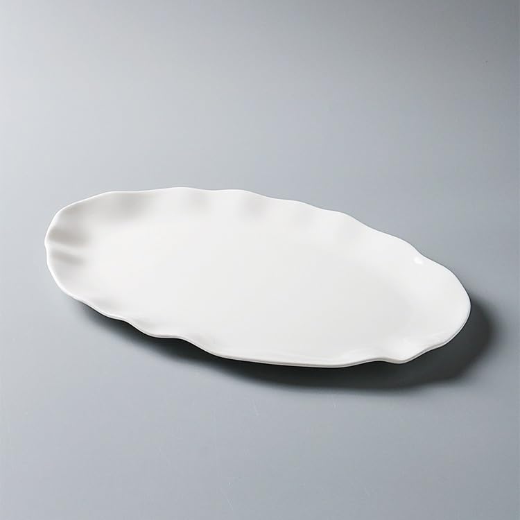 TEESONG Talerz obiadowy talerze do naczyń 35 cm hotelowa kuchnia zastawa stołowa ceramiczny płaski talerz w kształcie litery Dan ekspozycja specjalistyczna restauracja klub zimne naczynie talerz do