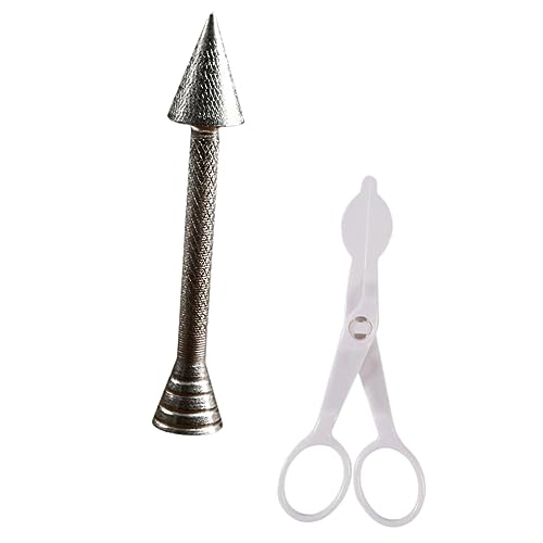 Didiseaon 1 Juego Cono De Pastel Para Rosas Cuchara Equipo Accesorios De Cocina Cono Para Hacer Pasteles Pastel De Suministro Tenazas Horneando Herramienta Pararse Aleación De Aluminio