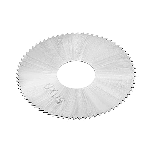 Utoolmart HSS Saw Blade Discs 50mm OD 0.3mm Thickness 72 Tooth Circular Slitting Saw Cutting Tool for Wood Metal Plastic