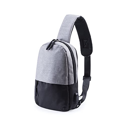 TIENDA EURASIA - Bandolera Multiusos con Conexión USB y Bolsillo Acolchado para Tablet de hasta...