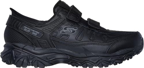 Skechers - Mens After Burn M.Fit - Final Swipe Slip On Shoes, Color Black, Size: 12 XW US2