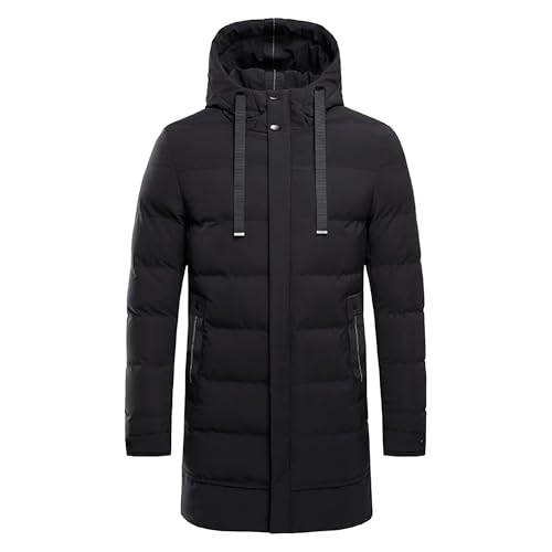 Manteau à capuche mi-long pour homme grande taille : fini le froid et les vestes trop étroites