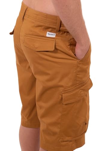 Bermuda cargo Timberland homme short en sergé kaki style militaire décontracté
