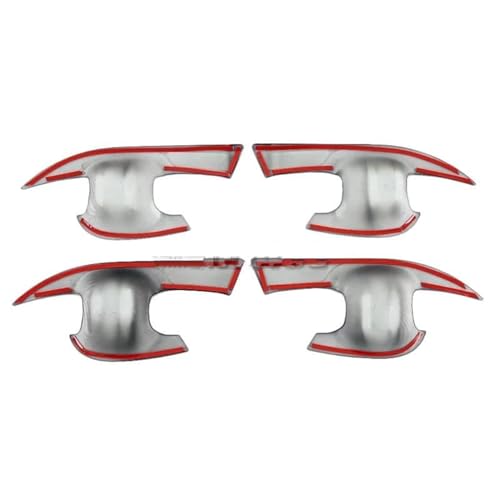Renueva tu coche con cubiertas para manijas Toyota Wish 2009-2017 estilo fibra de carbono 4