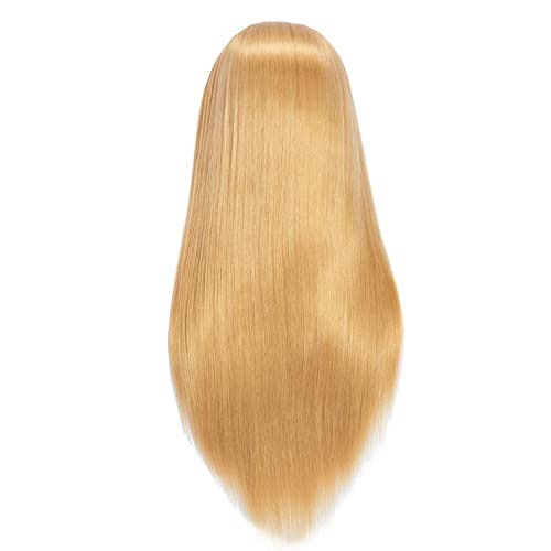 Hairingrid 26"-28" Mannequin Head Hair Styling Training Head Manikin Cosmetology Doll Head Synthetic Fiber Hair and Free Clamp Holder (R71919W2720)