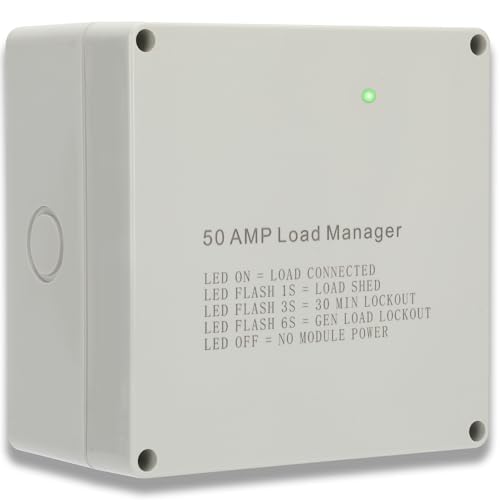 Innisle 50 Amp Load Shed Module Compatible with generac 7000, Smart Management Module Protects Generator from Overload, Lock-Out Feature and LED Status Display for Convenient Operation